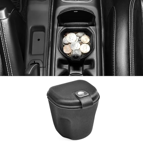 Center Console Coin Organizer Compatible with 2018-2026 Jeep Wrangler JLGladiator JT Accessories Armrest Insert Hodler Secondary Storage Box