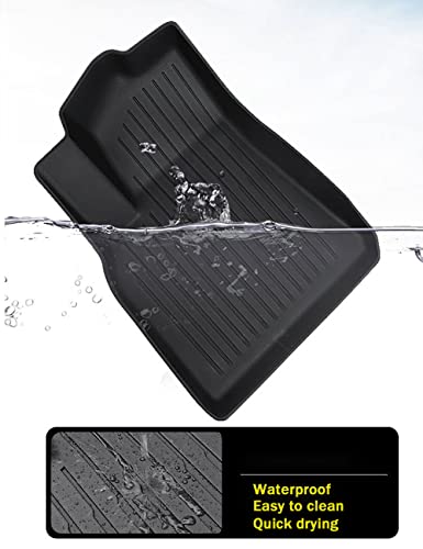 Camry Floor Mats Compatible with 2018-2024 Toyota Camry FWD Models, Non Hybrid or AWD Models，All Weather 3D Tech Waterproof Durable Anti-Slip TPE Floor Liners 1st ＆ 2nd Row Custom-fit Set Accessories - size: 3）For Toyota Camry I 2018-2024 I Floor Mat