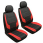 GIANT PANDA Front Car Seat Cover for Hyundai, Faux Leather Bucket Seat Covers Custom Fit Hyundai Sonata Elantra Santa Fe Tucson Accent Kona Palisade Genesis Venue Ioniq (Red+Black) 2-Pack - color: Black&Red