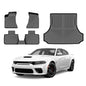 Charger Floor Mats - Car Mats for 2011-2023 Dodge Charger RWD/Chrysler 300 RWD, All Weather Full Set Floor mats and Cargo Liner for Charger Accessories, Heavy Duty Waterproof, Black - size: 4)Dodge Charger RWD 11-23 Full Set