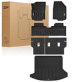 3W Floor Mats & Cargo Liner & Seat Back Mat 2025-2026 for Chevrolet Chevy Equinox/GMC Terrain (Not for Equinox EV), All Weather TPE Custom Fit Floor Mats, Car Mats Full Set for Equinox/Terrain - size: Equinox 25-26 Full Set