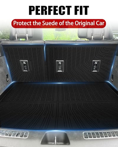 Cargo Liner Compatible with 2019-2025 Cadillac XT4 Trunk Mat Cargo Mat Back Seat Cover Protector (Backrest Mats+Trunk Mat) - size: FOR 2019-2025 Cadillac XT4