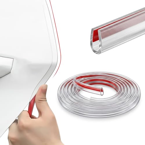 16Ft Car Door Edge Guard, Universal Car Door Protector, Upgraded Strong Adhesive Anti-Collision Strip, Scratch Resistant Automotive Door Ding Protector for SUV, Truck, Sedan