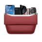 HOLDCY Car Seat Gap Filler Organizer - Leather Console Side Pocket Seat Storage - Stylish and Practical Car Accessories for Cars,SUV,Truck (Red - 1 Pack)