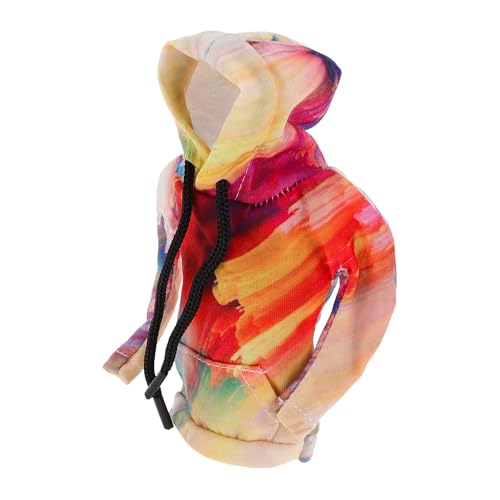 1 Pc Gear Shift Knob Cover Decoration Stick Shifting Handle Protector 5.91"x4.33" 3D Printed Hoodie Style Purple Yellow Polyester