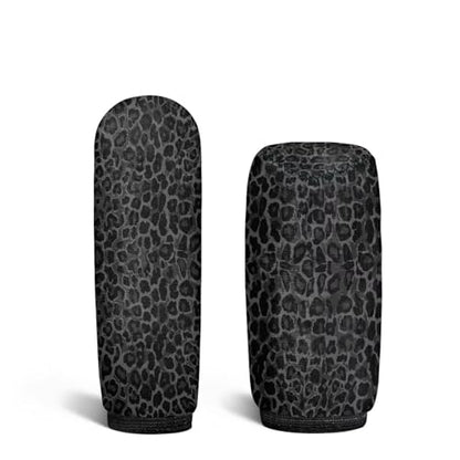 Black Leopard Print Car Hand Brake Gear Cover Automotive Gear Shift Knob Protector Universal Fit Most Vehicle Non Slip Car Interior Accessories 2 Pack - color: Black Leopard Print