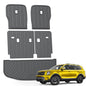 KUST Cargo Mat for 2020-2025 Kia Telluride 7 Seats, Rubber Rear Trunk Liner with 2nd/3rd Row Backrest Kick Mat for Telluride Accessories High Edge Cover All Weather Protection - style: Telluride 2020-2025 │ Trunk + Backrest Mat