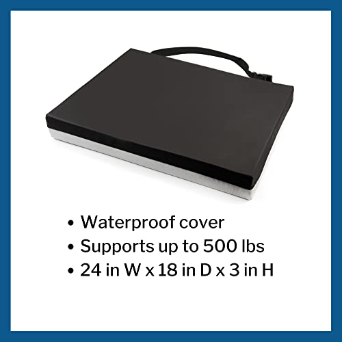 McKesson Seat Cushion for Wheelchairs and Office Chair, Foam/Gel, 24 in x 18 in x 3 in, 4 Count - size: 24x18x3 Inch (Pack of 4)