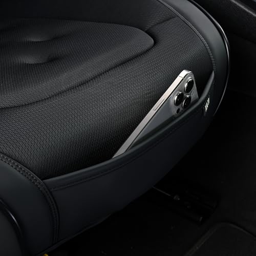 KAYI Car Seat Cover, Memory Foam Car Seat Cushion, Non-Slip Bottom Breathable Car Seat Cover, Relieve Tailbone Pain, Car Seat Protector, Suitable for 95% of Vehicles (Black) - color: Black