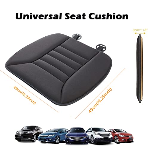 Big Ant Car Seat Cushion Pad Memory Foam Seat Cushion,Pain Relief Cushion Comfort Seat Protector for Car Office Home Use,Black 1PC