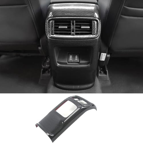 XITER ABS Rear Air Vent Panel Cover Rear Air Conditioner Outlet Vent Cover Interior Accessories-for For Honda EX EX-L Touring CRV 2017 2018 2019 2020 2021 2022,Carbon Fiber - color: Carbon Fiber, size: Rear air outlet cover (EX EX-L Touring)