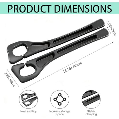 Car Seat Gap Filler, 2-Pack Universal Seat Gap Filler Organizer,Seat Side Gap Seam Filler Organizer Between Seat and Centre Console, No Drop Seat Guard for Phones,Keys & Cards, Fits Cars, SUVs, Trucks