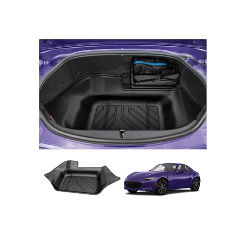 Powerty Trunk Mat for Mazda MX-5 Miata 2016-2025 2026 Accessories, All Weather Cargo Mat TPE Cargo Liner Replacement for Rear Trunk,Black - size: Cargo Mat｜For｜16-25｜Mazda MX-5 Miata