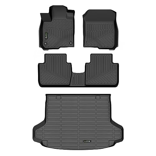 All Weather Car Floor Mats & Cargo Liner for Honda HR-V 2023 2024 2025 2026 2027/HR-V Hybrid 2023 2024 2025 2026 2027 Custom Fit Full Set Accessories - Black