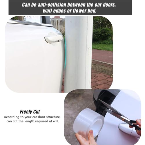 ToLanbbt Car Door Edge Guard Invisible Automotive Door Sill Guard Protectors Anti-Scratch Adhesive Tape Waterproof Strips for Car Door Edge Protection (33Ft x 2.75", Transparent) - size: 33Ft x 2.75"