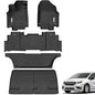 YITAMOTOR Floor Liner and Cargo Mats Fit for Honda Odyssey 2018-2026 Mini Passenger Van, All Weather TPE Car Floor Liners,Durable Anti-Slip Accessories, 1st & 2nd & 3rd Row & Cargo Liner, Black - style: 18-26 Honda Odyssey 1st &2nd &3rd &Cargo Liner