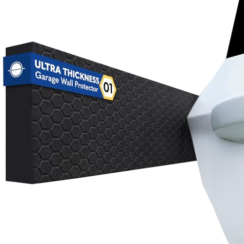 WP01 Garage Wall Protector Car Door Protector, Tool-Free, Designed in Australia (Black, 2 Pack) - color: Black, size: 2 Pack