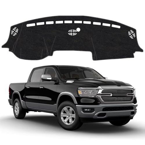Dash Cover Mat for Dodge RAM 1500 2500 3500 2019 2020 2021 2022 2023 2024 2025 Non-Slip Dashboard Cover Mat Sunshade UV Rays Protector Interior Accessories - size: Compatible with RAM 2019-2025