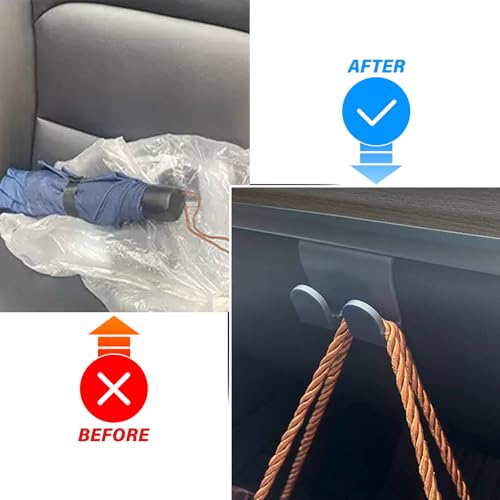 4PCS Glove Box Hooks, Compatible with Tesla Model Y Juniper 2025 2026 and Model 3 Highland Accessories, Glove Box Organizer Bag Holder, Storage Hanger Clip - color: 3PCS