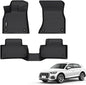 Floor Mats Custom for 2018-2025 Audi Q5 / SQ5 2023 2022 2021 2020 2019 2018 All Weather Protection Non-Slip Durable Floor Liners Fits Front& 2nd Row Full Set Black Accessories - style: 24|For Audi Q5/SQ5 | 2018-2025 | Mat