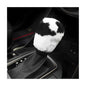 Cow Print Car Shift Knob Cover, Cute Cow Print Anti-Slip Plush Shifter Stick Protector for Winter Warm, Soft Fluffy Comfortable Grip Printed Gear Shift Covers for Women Girls