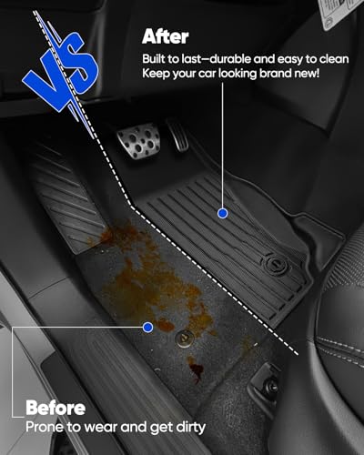 Custom Fit 3 Pcs Floor Mats for Toyota 4Runner 2025 - All-Weather Rubber Mats & Liners - Heavy Duty Car Interior Protection for Pickup Truck, All Weather-Resistant & Easy to Clean - size: for Toyota 4Runner Car Floor Mats 2025-2026