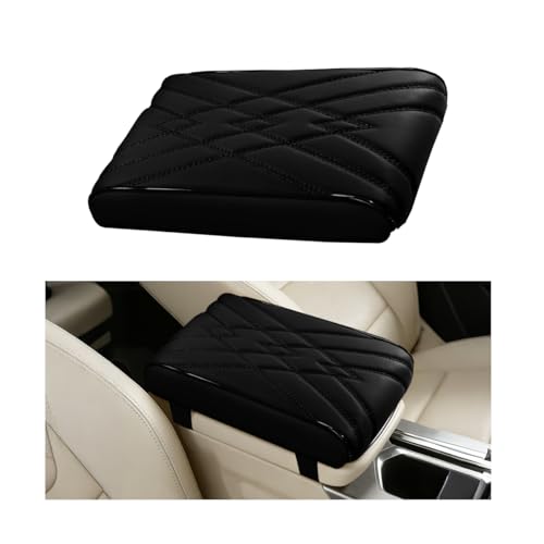 Car Center Console Cover, Memory Foam Vehicle Arm Rest Seat Box Cushion Pad, Scratch & Wear Resistant Automotive Middle Console Protector, Universal for SUV Automobile Truck (Black) - color: Black
