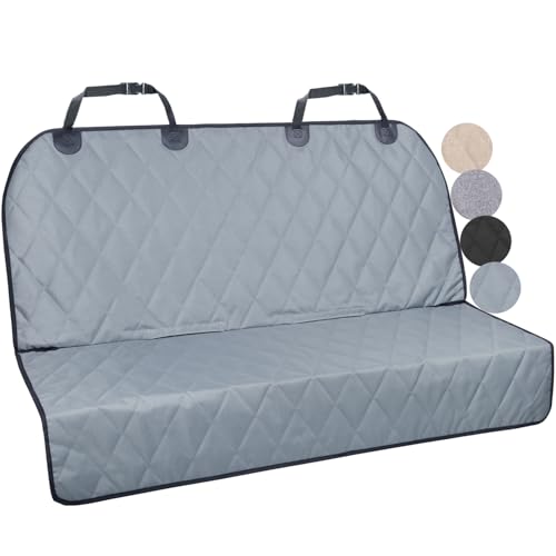 VIVAGLORY Dog Seat Cover Quickcover Seat Protector for Dog, Backseat Cover for Car SUV & Truck, Back Rear Backseat Bench Protector, Large, Grey - color: Grey, size: Large (width 56")