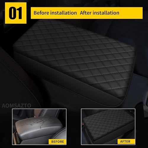 AOMSAZTO Memory Foam Armrest Cushion Pad for 2014-2020 Nissan Rogue - size: 2014-2020 Nissan Rogue