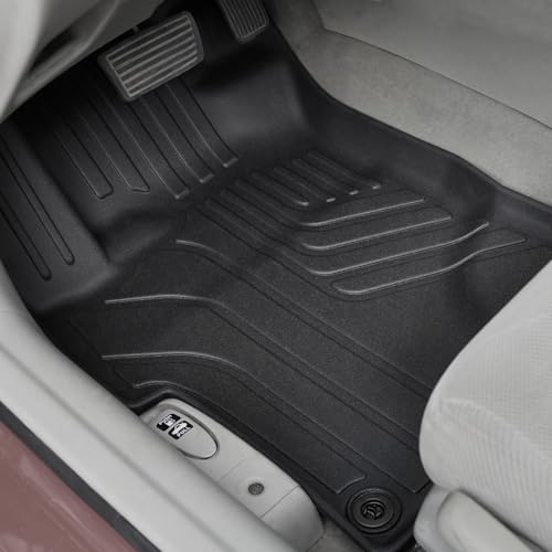 Floor Mats for Honda Civic Sedan 2012-2015, All Weather Floor Mats Trunk Cargo Liner and Door Sill Guards Accessories, Full Coverage Set (Not fit Coupe or Hybrid Models) - style: For Honda Civic | 2012-2015