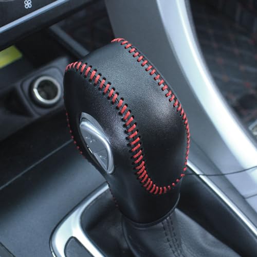EATAKWARD PU Carbon Fiber Car Gear Shift Knob Cover - Fit for Ford Focus 2012-2016 & Fiesta 2014-2016 / Fusion S & SE 2013-2016 - style: Type A