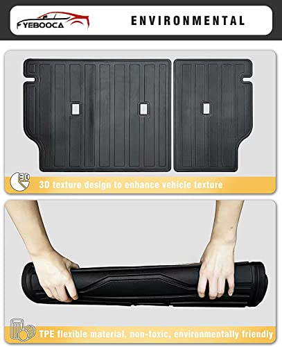 Cargo Liner Compatible with 2021-2026 Bronco Sport Trunk Mat Back Seat Cover Protector (Backrest Mats) - size: For 2021-2026 Ford Bronco Sport(Backrest Mat)