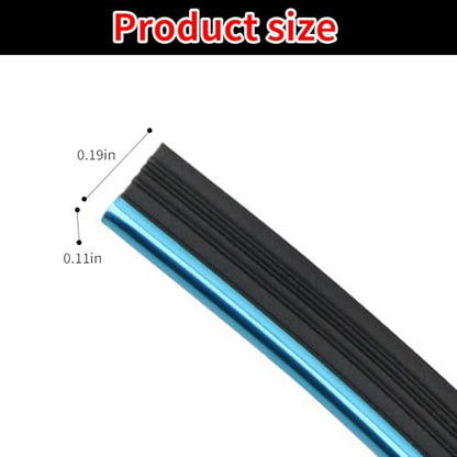 33 Ft Car Interior Moulding Trim Strips Universal Auto Gap Fillers Including Installing Tool Car Electroplating Decoration Styling Door Dashboard Flexible Strip (Blue)