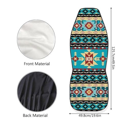 Aztec Car Seat Covers Set of 2 Breathable Universal Vehicle Front Seats Interior Protector Easy to Install Interior Protection Suitable Fits Most Car Auto SUV Sedan - color: Aztec