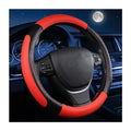 zipelo Elastic Stretch Steering Wheel Cover, Microfiber Breathable Ice Silk, Universal 15 Inch Anti-Slip Car Steering Wheel Protector, Warm in Winter and Cool in Summer for Women (Style1-Red) - color: Style1-Red