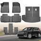 Floor Mats & Cargo Liner for 2020-2026 Cadillac XT6 6 Seats, All Weather TPE Floor Liners Custom Fit Cadillac XT6 Heavy Duty Car Mats 3 Row & Trunk with Backrest Mat Accessories Odorless Anti Slip - style: 32) For Cadillac XT6 6 Seats | 2020-2026 | Combo