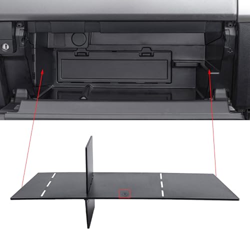 Glove Box Organizer Compatible with Toyota 4Runner 2010-2019 2020 2021 2022 2023 2024 Divider Accessories Insert Box ABS Secondary Storage
