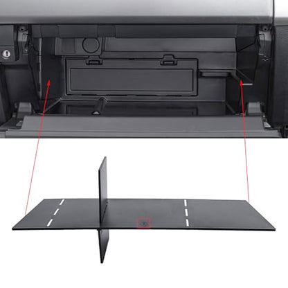 Glove Box Organizer Compatible with Toyota 4Runner 2010-2019 2020 2021 2022 2023 2024 Divider Accessories Insert Box ABS Secondary Storage