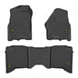 G-PLUS TPE 3PCS Cargo Liners Compatible with 2009-2018 Dodge Ram Crew Cab(NOT Fit Quad Cab & Tradesman),Cargo Liner All Weather Full Cover Protection 1st & 2nd Row Floor Liners Black Accessories Mats - size: Fit Dodge Ram 2009-2018 | Crew Cab | 3PCS