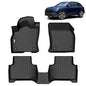 FREEMOTOR802 All Weather Car Floor Mats Fits 2019-2025 Audi Q3, 3D Molded Black TPE Custom Carpets Liner Protector Cover Pad 1st 2nd Row Front Rear Protection 3PCS