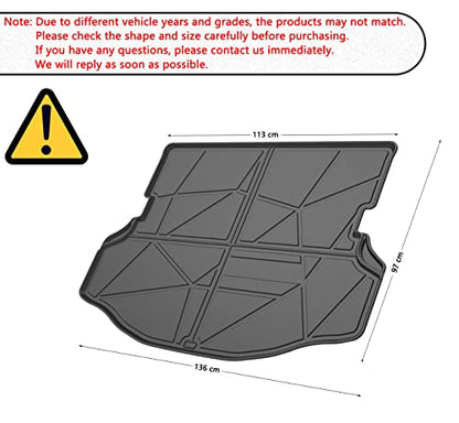 RAV4 Cargo Liners - All Weather Rear Cargo Trunk Tray Floor Mats Compatible with 2013 2014 Toyota RAV4 Non Electric(EV) Models,2015-2018 Toyota RAV4 All Models,3D Waterproof TPO Accessories Custom Fit - color: 2）For Toyota RAV4（2013-2018）Trunk mat