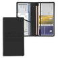 Leather Premium Car Registration & Insurance Card Holder, Vehicle Glove Box Wallet Case, for Documents, Cards, License (Black)