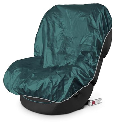 EcoNour Baby Car Seat Sun Shade Cover | Infant Car Seat Heat Protector | Reflective Shield Keeps Baby Seat Cool | UV Protection Cover for Travel | Green - color: Green