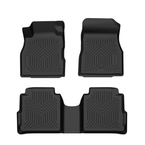 Floor Mat Liner Fit Nissan Kicks 2018 2019 2020 2021 2022 2023 2024 All Weather Full Cover Protection TPE Floor Cargo Liners 1st & 2nd Row 3PCS Black, alfombras para carro - size: Fit Nissan Kicks 2018-2024 | Black 3PCS