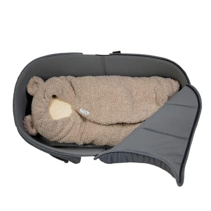 7 A.M. 7AM Baby Car Seat Blanket - Multifunctional Car Seat Cover for Toddlers, Winter Stroller & Swaddle Blanket, Micro-Fleece & Plush Lined Warm Carseat Cover | (Oatmeal, 0-6M)