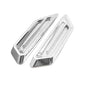 2Pcs Chrome Adhesive Car Side Fender Vent Air Flow Decoration Sticker 17 x 4.5cm Auto Replacement Parts