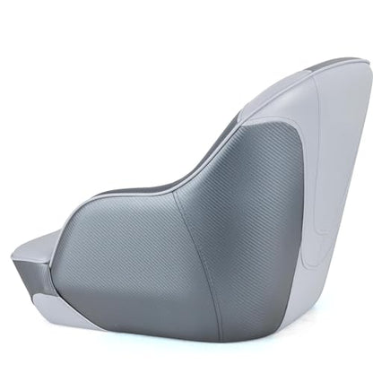 NORTHCAPTAIN Pontoon Boat Seat Captain Bucket Seat with Boat Seat Cover - color: D-Light Grey/Charcoal