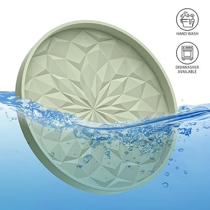 Car Coasters for Cup Holders [4 Pack] - 2.75In Silicone Auto Mug Mats - Universal Non-Slip Recessed Car Interior AccessoriesDesert Sage - color: 4pack-desert Sage