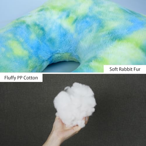 Shoulder Wrap for Family Multi-Purpose Neck Pillow, Travel Companion,Travelling Sleeping Pillow for Car, Train, Bus and Home Use - color: Tie Dye/Green