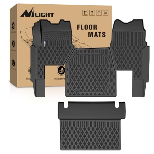 Nilight TPE Floor Mats for Mack Anthem 2018 2019 2020 2021 2022 2023 2024 2025 All Weather Custom Fit Heavy Duty Floor Liners - color: 2018-2025 Mack Anthem Floor Mat